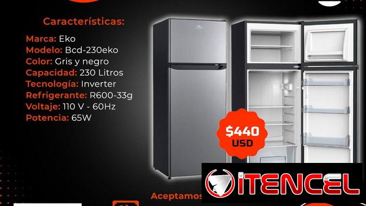 🧊 525 🧊 REFRIGERADOR EKO INVERTER   8.12 PIES. FACTURA Y 1 AÑO DE GARANTÍA. TLF 54833699