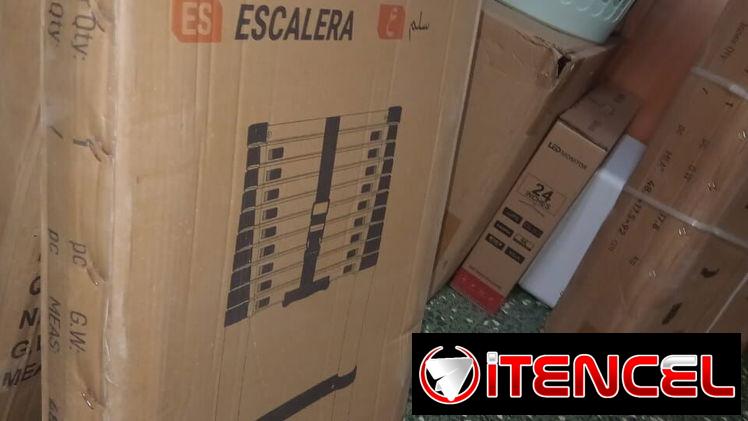 ESCALERA TELESCOPICA, ENTREGA DE FACTURA. VARIEDAD DE ARTÍCULOS DE FERRETERÍA, ELECTRODOMÉSTICOS, CELULARES, ETC