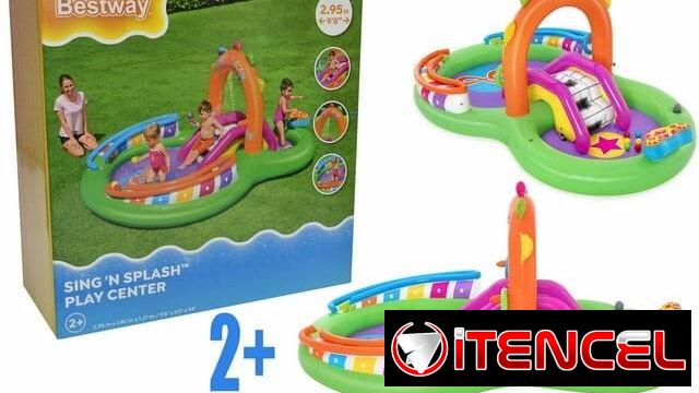 Piscina con tobogán (cv+)