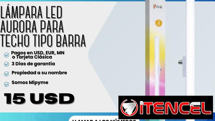 🔆 LÁMPARA DE TECHO LED TIPO AURORA TIPO BARRA   💲15 USD