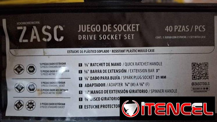 🔧Juego de Cubos de 40 piezas con chicharra.  Detalles en las fotos