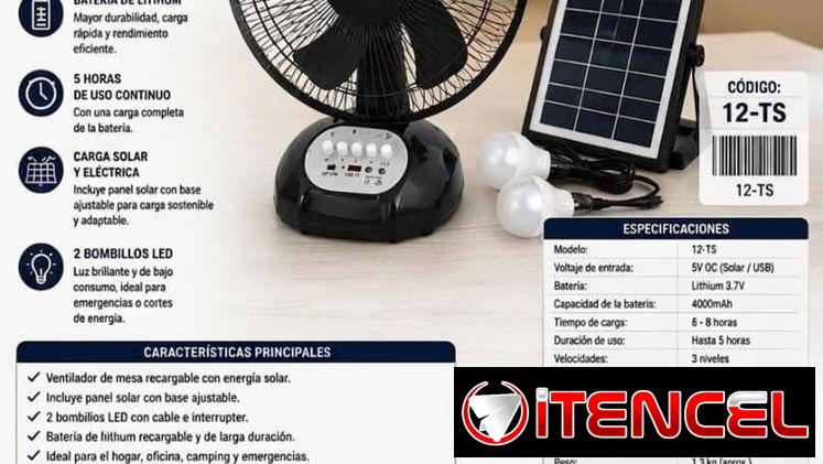 Ventiladores recargables f6