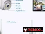 Sistemas de cámaras de Seguridad//CCTV Hiseeu 4 cámaras + Pantalla//Para exteriores IP66//Visión Nocturna//Nuevo