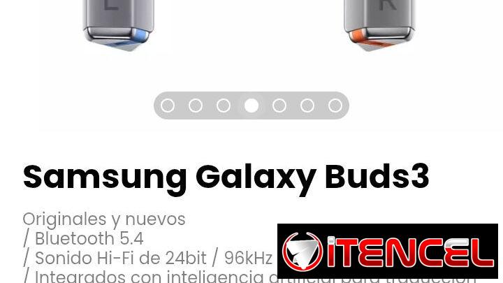 Samsung Galaxy Buds3. Originales, en su caja