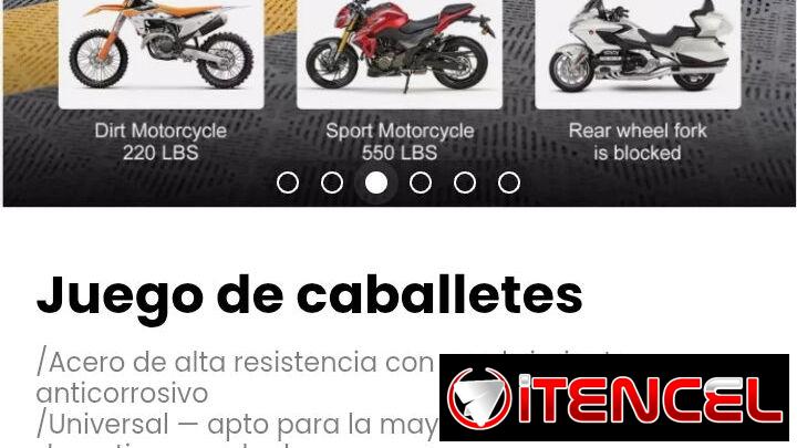 Juego de caballetes. Universal — apto para la mayoría de motos deportivas y naked