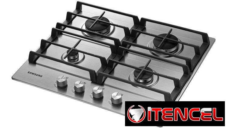 Cocina SAMSUNG 4 hornillas Empotrada de gas Acero Inoxidable Encendido por magneto Precio $ 510 USD transporte incluido