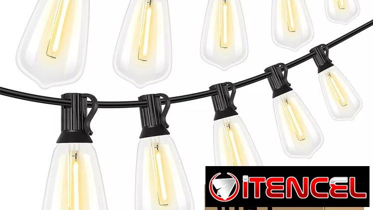 GUIRNALDAS NUEVAS.LUZ CALIDA. BOMBILLO TIPO GOTA