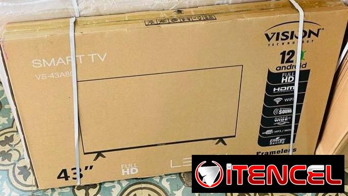Smart TV Visión 43 + Cajita Interna + Soporte a la pared  290 usd  1 mes de garantía   Transporte ✅