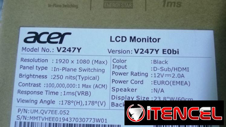NOS PUEDES CONTACTAR TENEMOS SELLADO EN CAJA MONITOR ACER VERO SERIES IPS, FULL HD 1920X1080P 100HZ 24 PULGADAS