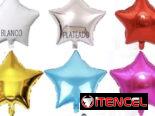 Globos metálicos de corazón y estrellas 18 pulgadas Te amo / Te quiero