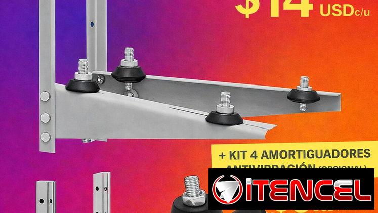 Soporte de Split con Amortiguadores antivibradores – Pie de amigo