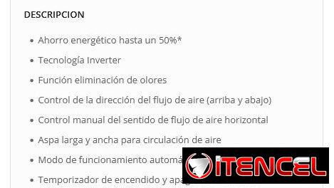 Split Panasonic Inverter de 2 toneladas de uso pero en perfecto estado en 600 USD