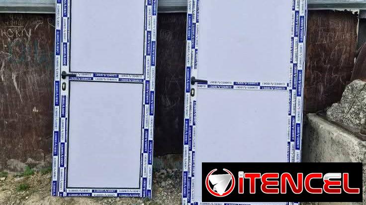 Puertas de aluminio con melamina y cristal a la medida del cliente