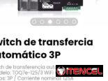 Switch de transfercia automático 3P. Modelo: TOQ7e-125/3 WiFi (App eWelink)