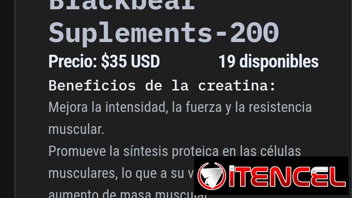 Creatinas blakbear200 servicios