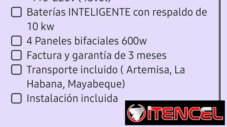 Vendo Kit solares con instalación incluida, d diferentes precios,no t qdes sin el tuyo,tengo mensajería por todo el país