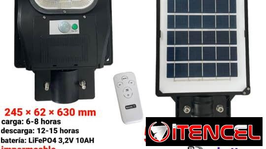 REFLECTOR EXTERIOR SOLAR 200W – Sensor de Movimiento, IP66, Mando a Distancia – 50 USD