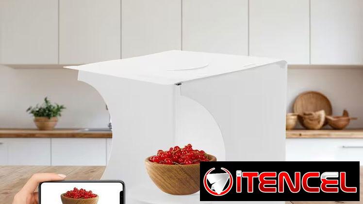 🍀Caja de Luz 9” con Plato Giratorio Motorizado🍀