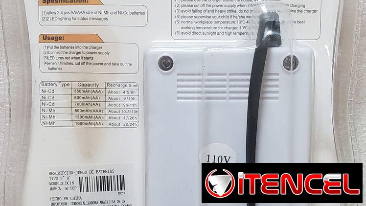 Cargador para Baterías AA Y AAA