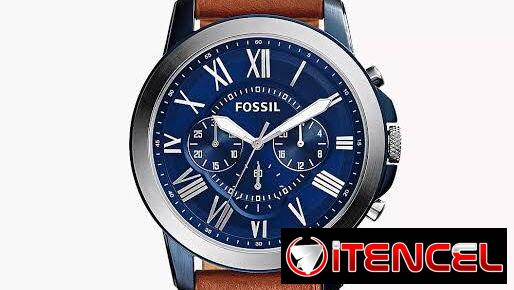 Reloj FOSSIL plataforma GRANT cronógrafo MOD. FS5151 cuarzo japonés caja: 44mm y manillas cuero legítimo, NUEVO EN CAJA