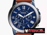 Reloj FOSSIL plataforma GRANT cronógrafo MOD. FS5151 cuarzo japonés caja: 44mm y manillas cuero legítimo, NUEVO EN CAJA.