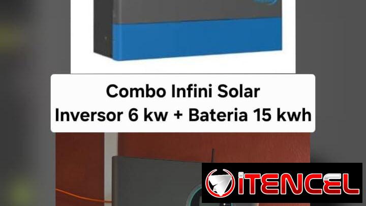 COMBO INFINI SOLAR: INVERSOR 6KW + BATERÍA 15KWH