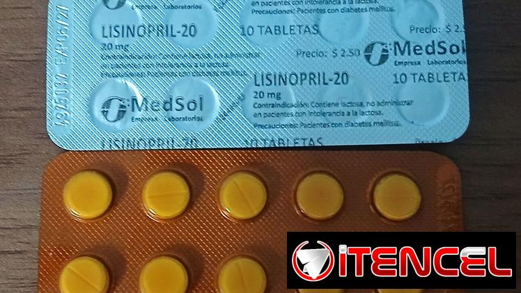 Lisinopril 20mg FV 06/27 250$