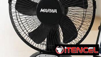 Ventiladores recargables MARWA con panel solar