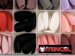 Uñas postizas cortas en cajas de 288 unidades, colores enteros