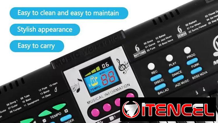 ☎️53544655 🛵 Entrega Disponible ⭐Teclado Electrónico Multifunción 61 Teclas con Micrófono ⭐