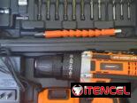🔸Atornilladora – Taladro Percutor inalambrico + 2 Bateria 48V /2.0AH + Cargador. Hasta 2350rpm. Torque Max. 35 NM.