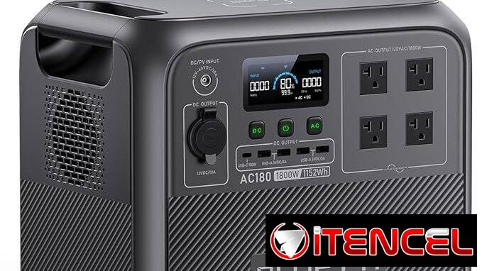700USD Excelente estación de energía BLUETTI AC180  de 1800W a 1152 Wh para que lleves tu corriente a todas partes