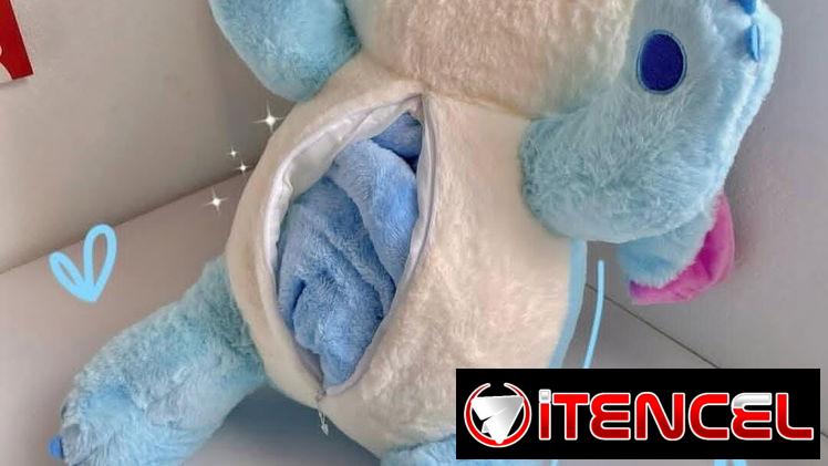 Peluche de Stitch con colcha 150cm x 1m . 35 USD