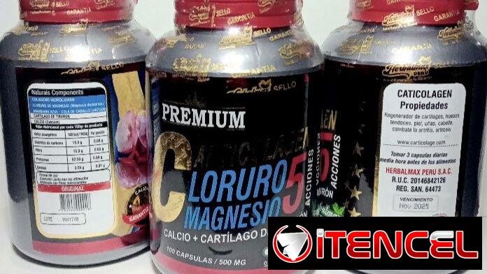 Colágeno Hidrolisado  con Cloruro de Magnesio con Calcio y Cartílago de Tiburón