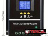 Control de carga de panel solar 100A  MPPT y PWM leer dentro