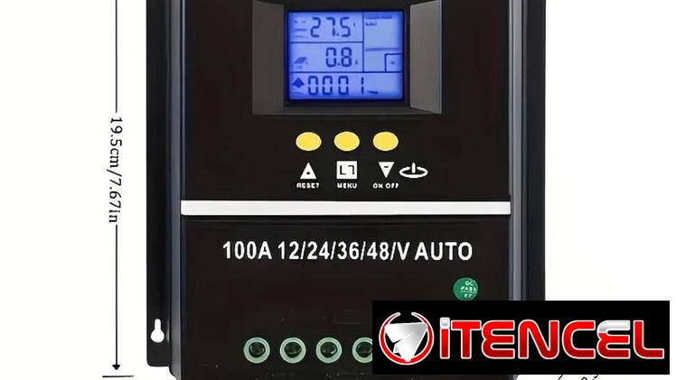 Control de carga de panel solar 100A  MPPT y PWM leer dentro