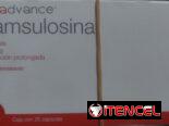 Tamsulosina de 0,4 mg, caja con 20 cápsulas