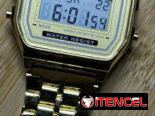 Reloj dorado para hombre, mujer , unisex,estilo Casio. Resistente al agua .