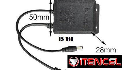 Fuente CCTV 12V-1,2,5 AMP para sistema de vigilancia completo-53438836