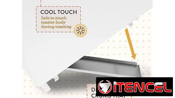 🍞 TOSTADORA ELITE GOURMET COOL TOUCH | 2 REBANADAS | RANURAS EXTRA ANCHAS | 7 NIVELES ENVÍO DISPONIBLE* + GARANTÍA**