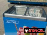 Heladera exhibidora de 11 pies marca Royal con regulador de voltaje nueva