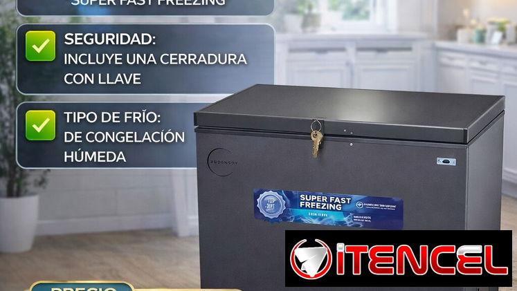 Nevera o congelador horizontal Rudenkov de 7 pies , Super Fast Feezing + OFERTA 8GB DE DATOS MOVILES