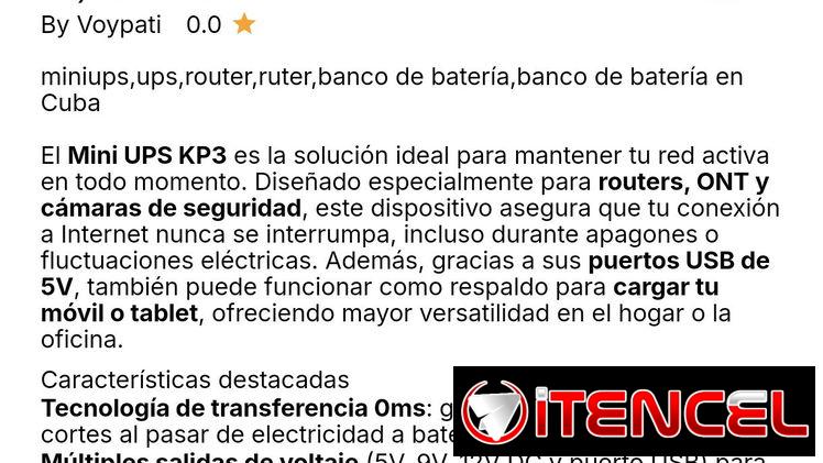 Respaldo para wifi y nauta hogar