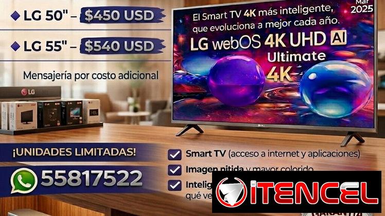 📺 🚨 SMART TV LG NUEVOS CON GARANTÍA 🚨