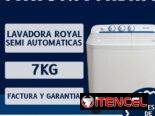 LAVADORAS ROYAL SEMI AUTOMATICA 7kg 170USD NEVERAS ROYAL DE 5.5 PIES 210USD TELEVISORES ROYAL GENERADORES ELÉCTRICOS