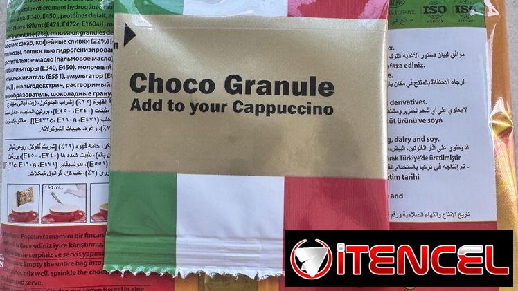 Cappuccino 25g con sobre de chocolate extra, café instantáneo café soluble