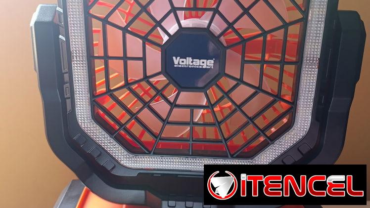 VENTILADOR RECARGABLE MODELO F6 DE 20.000MAH. 4 VELOCIDADES,  GIRAN  CON LUCES LED, TEMPORIZADOR,  CON MANDO A DISTANCIA