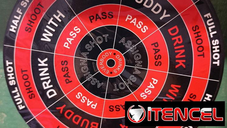 Juego de Diana 🎯 con vasitos de tragos.