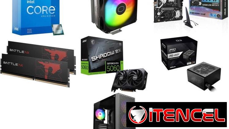 PC GAMER MSI RTX 5060 🤩 32GB RAM – i5 12600KF – Asus B760 con Wifi -650w -chasi📦