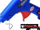 Pistola de silicona caliente con 5 barras de silicona negra l aq no hay. Calidad. Las barras 7mm.